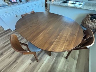 World Market Wood Table with Leaf