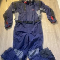 Vtg Rawik Endurance Mens Ski Suit One Piece Lined Not Insulated Sz Large