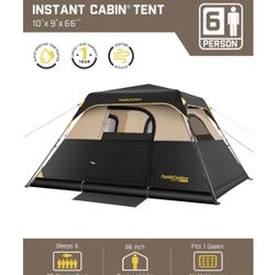 Fanttik Outdoor Zeta C6 Pro 6-Person Instant Cabin Tent - 60s Setup, Windproof