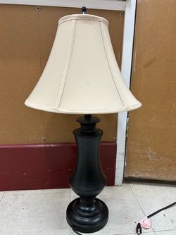 Table Lamp with Beige Shade - set of two $15 each or $25 for both .