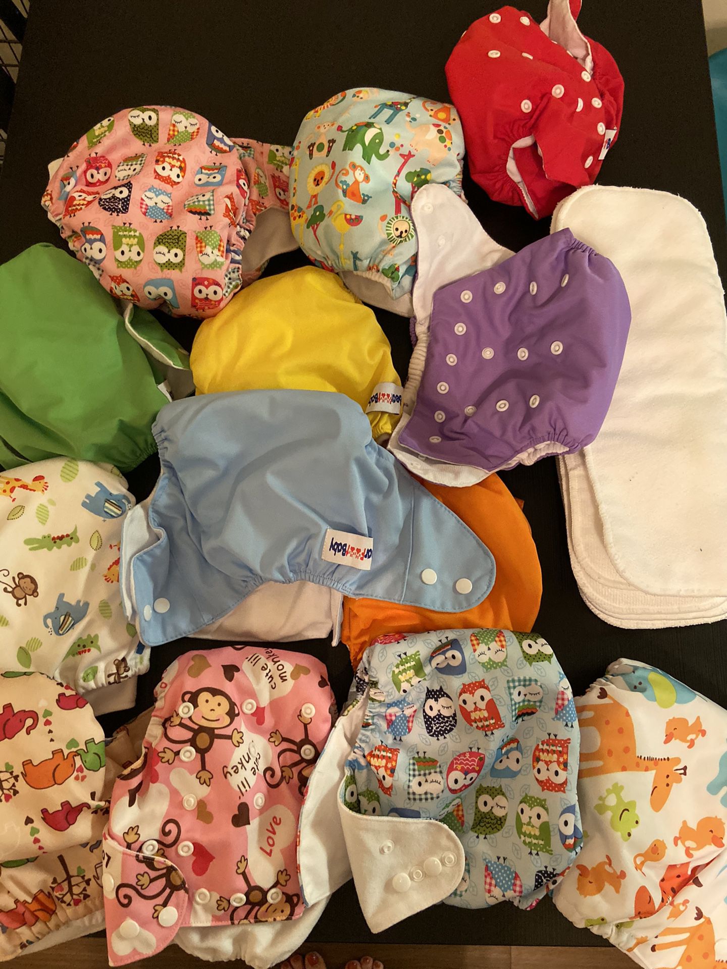Cloth diapers and liners