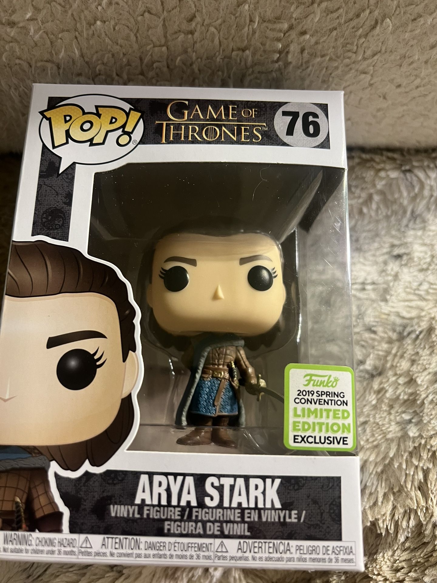Funko Pop! Game of Thrones #76 Arya Stark 2019 Spring Convention Exclusive