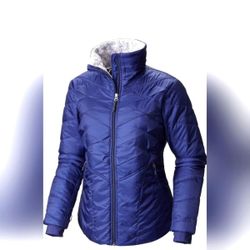 Columbia Kaleidoscope Interchange Omni Heat Blue Puffer Coat Jacket Size 1X