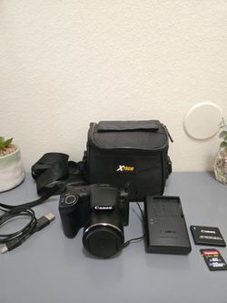 Canon PowerShot SX400 IS 16.0MP Digital Camera Black Bundle - FULLY TESTED