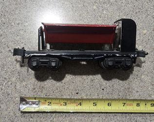 Lionel 3659 Metal Diecast Side Dump Red Train Car Utility O Guage