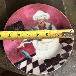 Fat Chef By Jennifer Garant 8” Decorative Plate