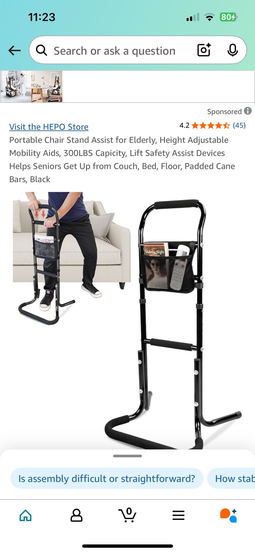 Portable Chair Stand Cane