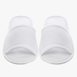 New White Slippers - See Picture For Sizing