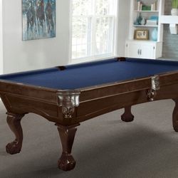 Brunswick Allenton Pool Table With Ball & Claw Leg