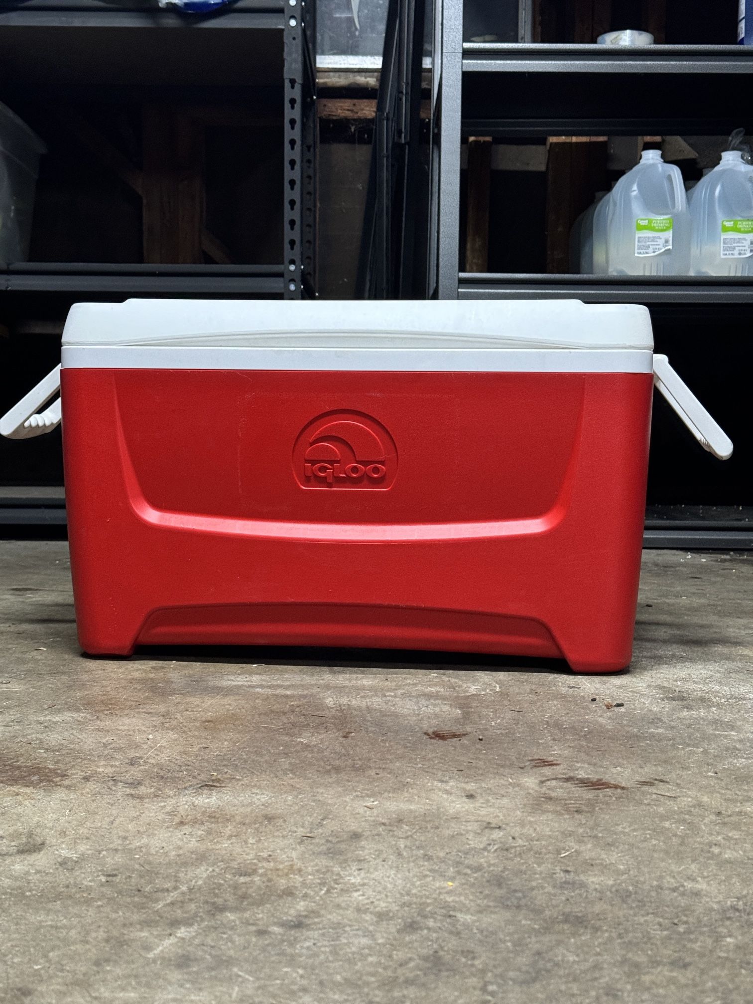 Red Igloo Cooler