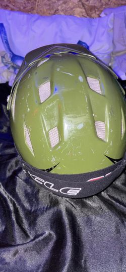 Green dirtbike Helmet