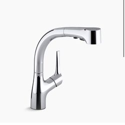 Elate Pull Out Single Handle Kitchen Faucet K-13963-CP