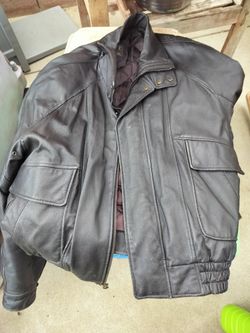 Men's Bomber Leather Jacket 