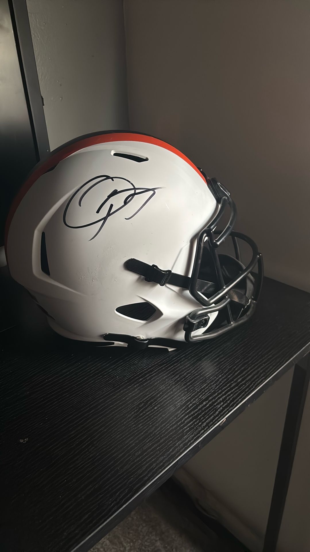 signed browns odell beckham jr helmet