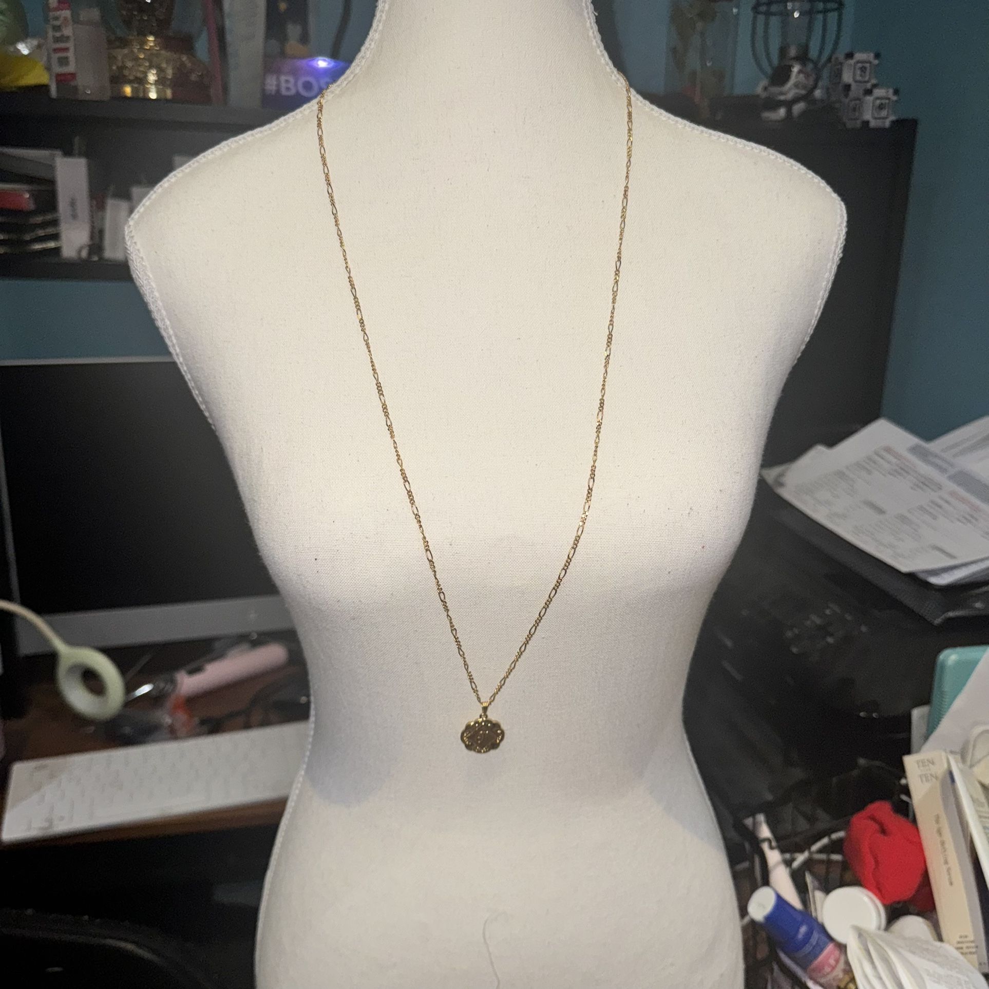 Vintage 1988 Initial Necklace