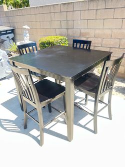 Dining table and chairs
