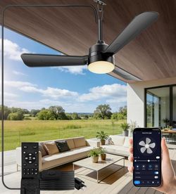 36 inch Plug-in Ceiling Fan Light with Remote Control