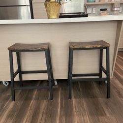 Rustic Brown Bar stools