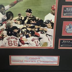 2004 Red Sox World Series Win Picture Frame