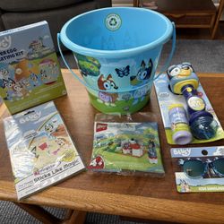 Bluey Jumbo Easter Bucket with Bluey themed fillers
