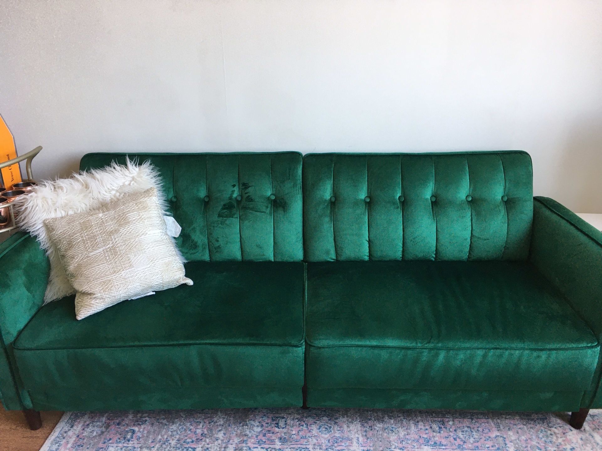 Green Velvet Couch