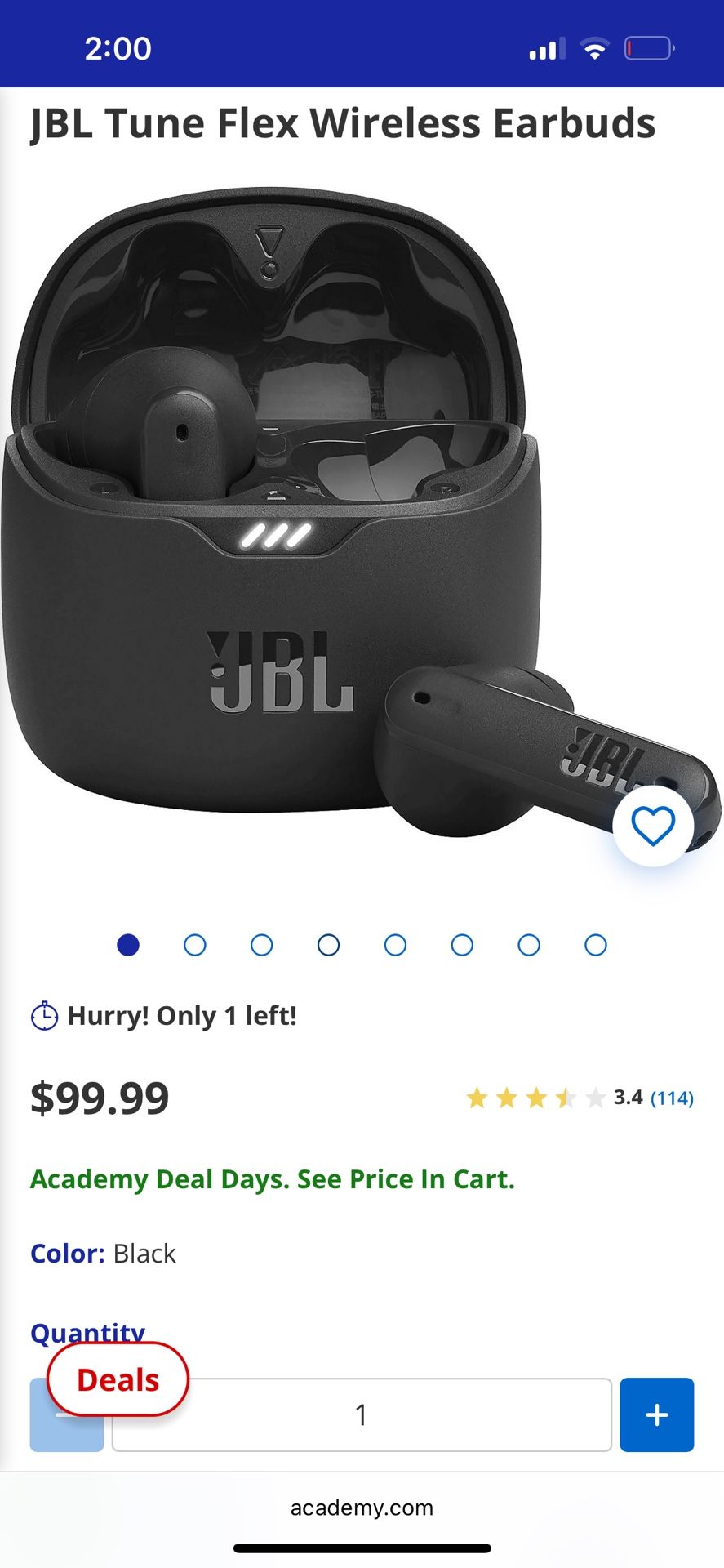 JBL Tune Flex Earbuds.