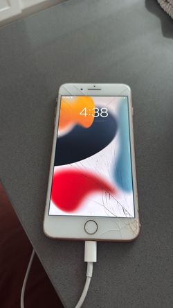 iphone 8 plus with cracked screen 64GB
