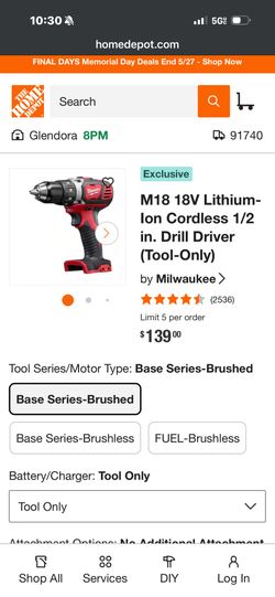 M18 Milwaukee drill