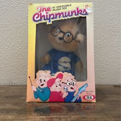 The Chipmunks 10” Dress-able Plush Toy (Simon) 