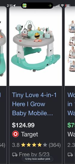 Tiny love walker “pink”