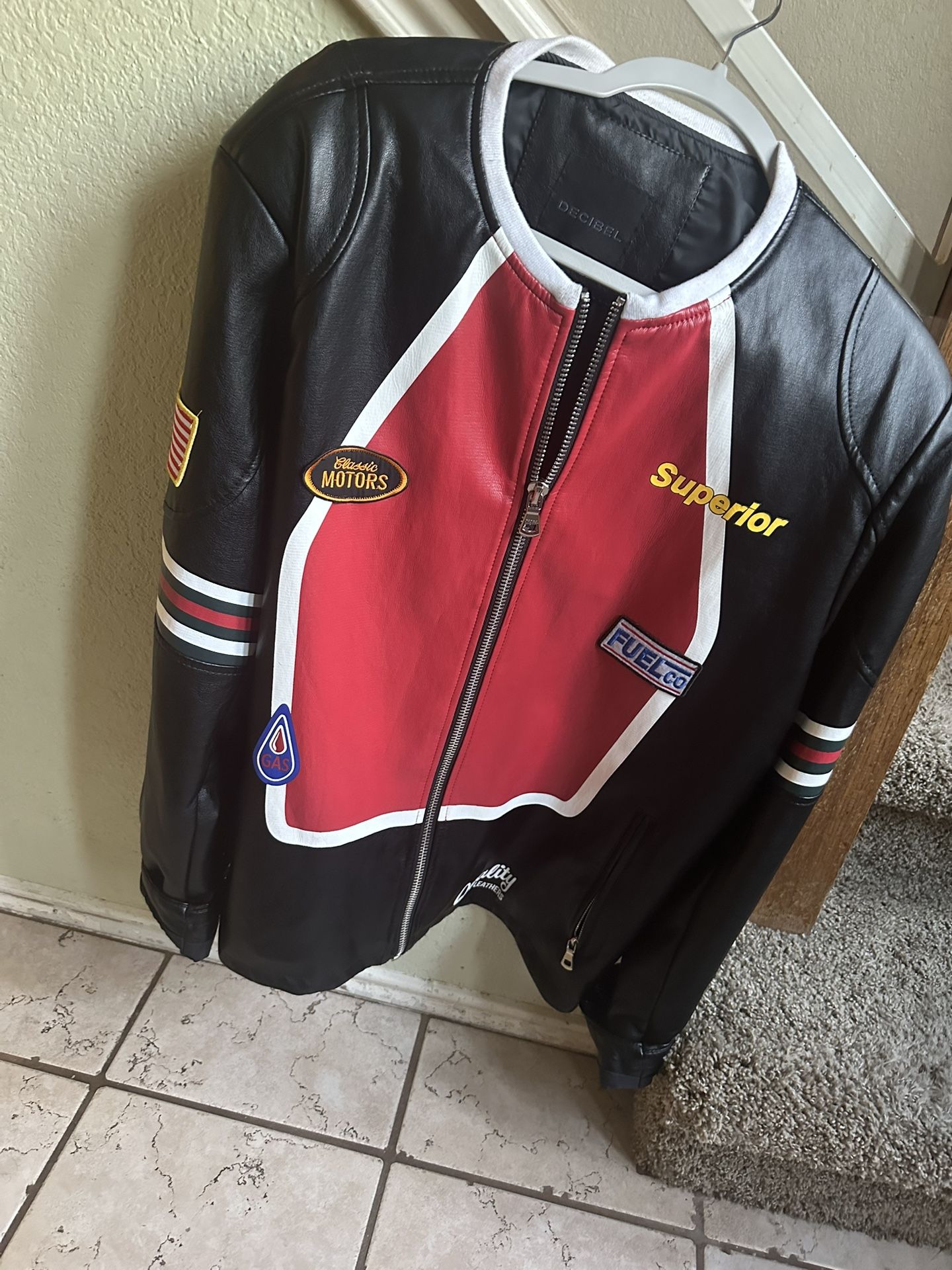 Medium Star Leather Patchy Jacket
