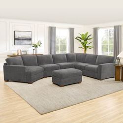NEW Open Box Costco Thomasville Merran Sectional w/ Storage Seats & Ottoman $1779 Delivery Available