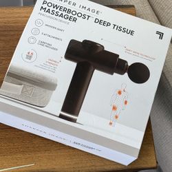Sharper Image Power Percussion Powerboost Deep Tissue Massager Gun