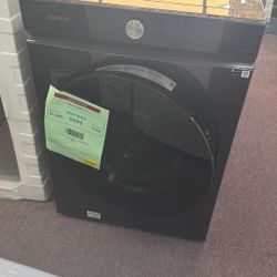 Samsung 5.3 cu ft Smart Front Load Washer with Al OptiWash (Model WF53BB8700AV) Dimensions (W x H x D): 27.00 x 38.75 x 34.50