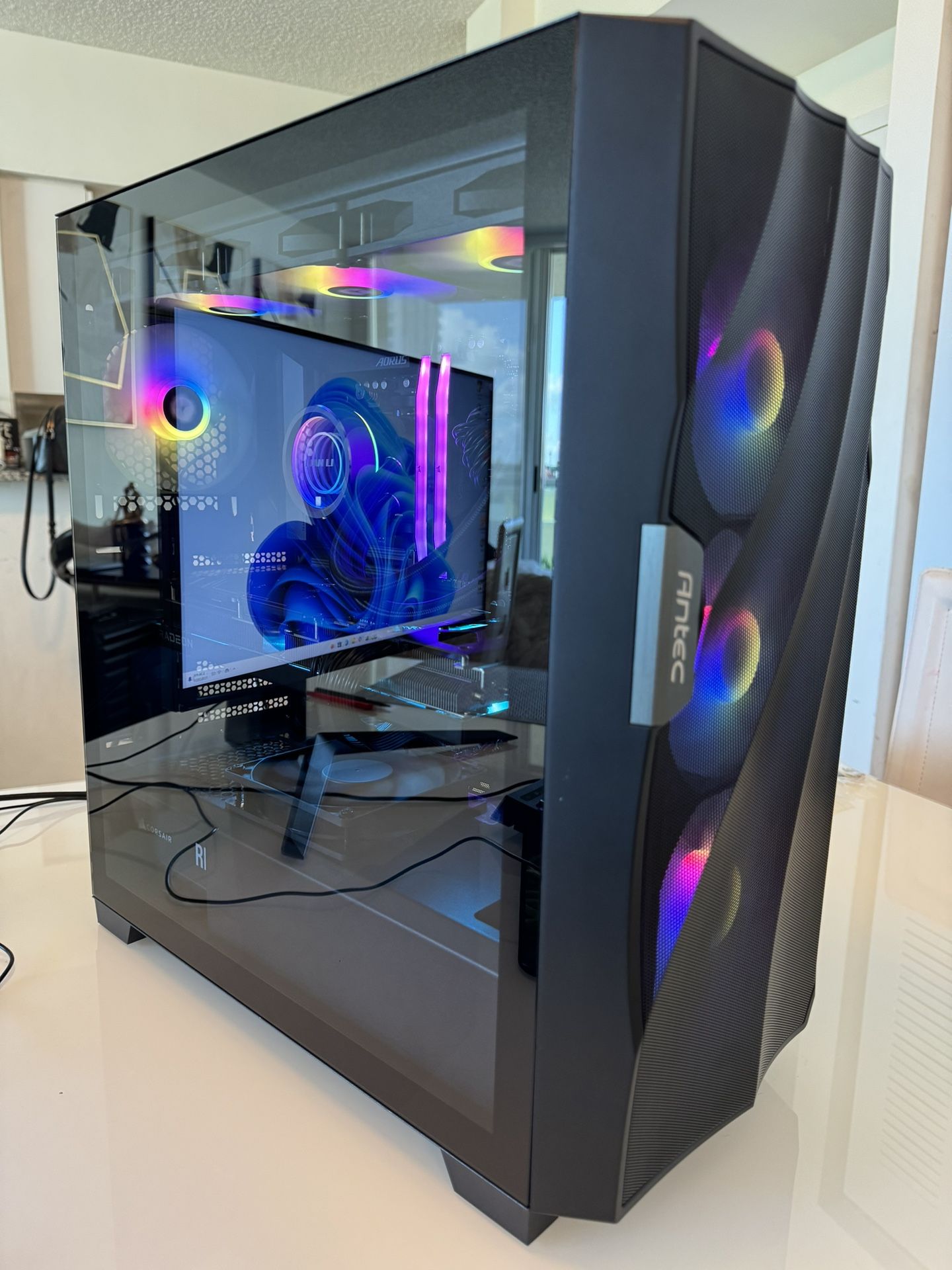 Ryzen 7800x3d Radeon RX 7800xt 16gb Lian Li Galahad 2 32gb DDR5 2tb Nvme 850w Psu Gaming PC 4k ready
