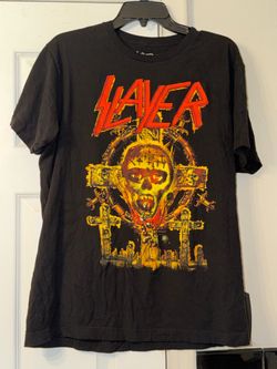 Slayer Graphic Band T Shirt Men’s Size Large Used Pre Owned As Is Tee 2025