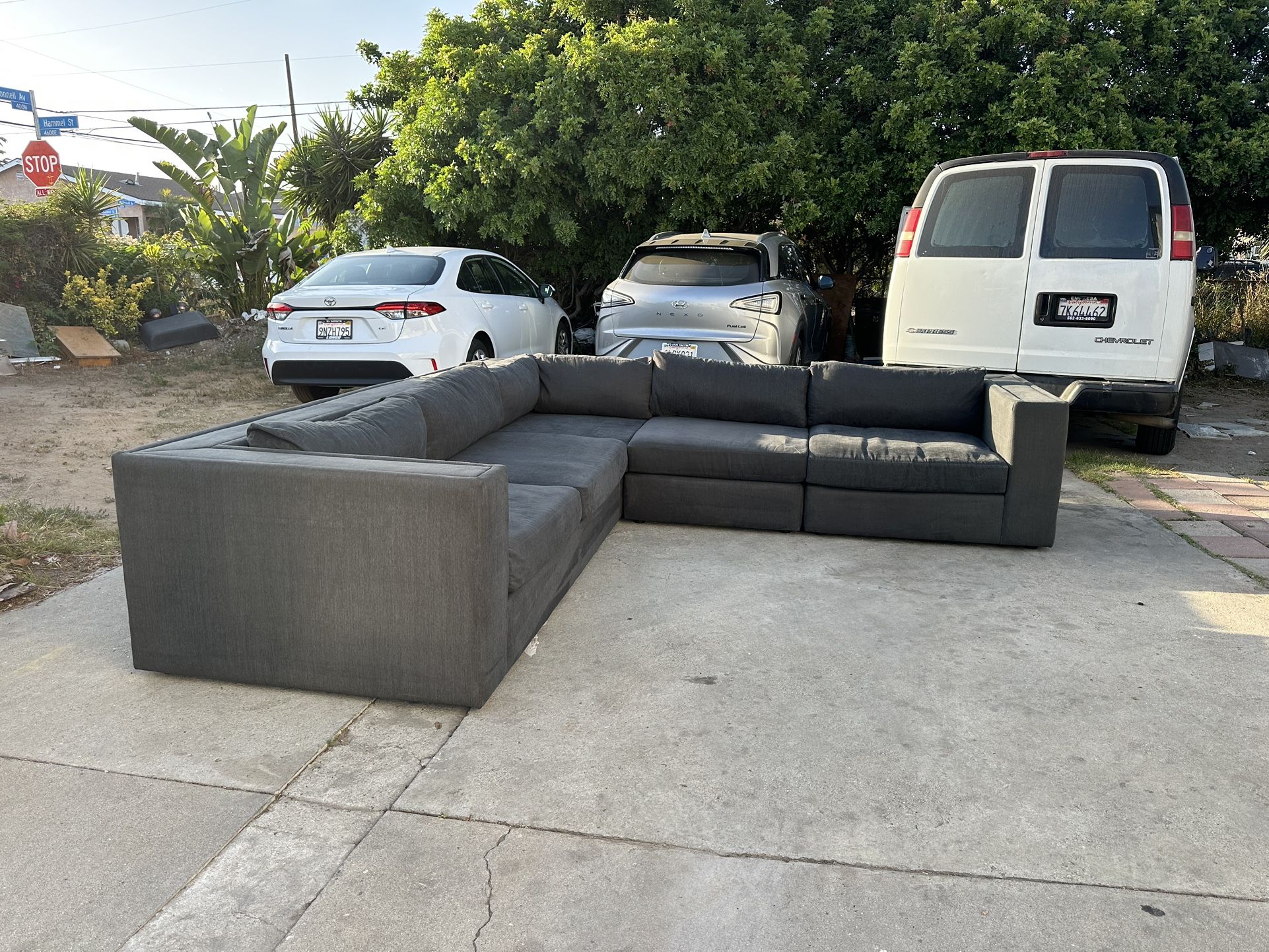 Gray Sectional Sofa Couch