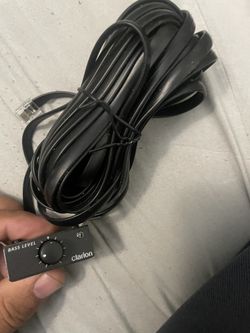 Clarion Crossover Bass Knob And Wire
