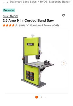 Shop RYOBI 2.5 Amp 9 in. Corded Band Saw