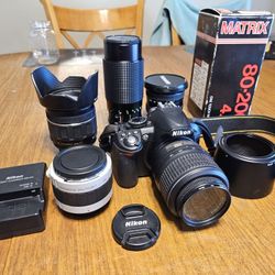 Nikon D3100 Camera Kit With Multiple Lenses