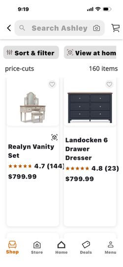 Furniture from Ashley 50% off retail price