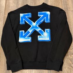 OFF WHITE Metal Arrow Logo Crewneck Sweater Size Small