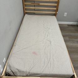 Twin bed Frame And Mattress 