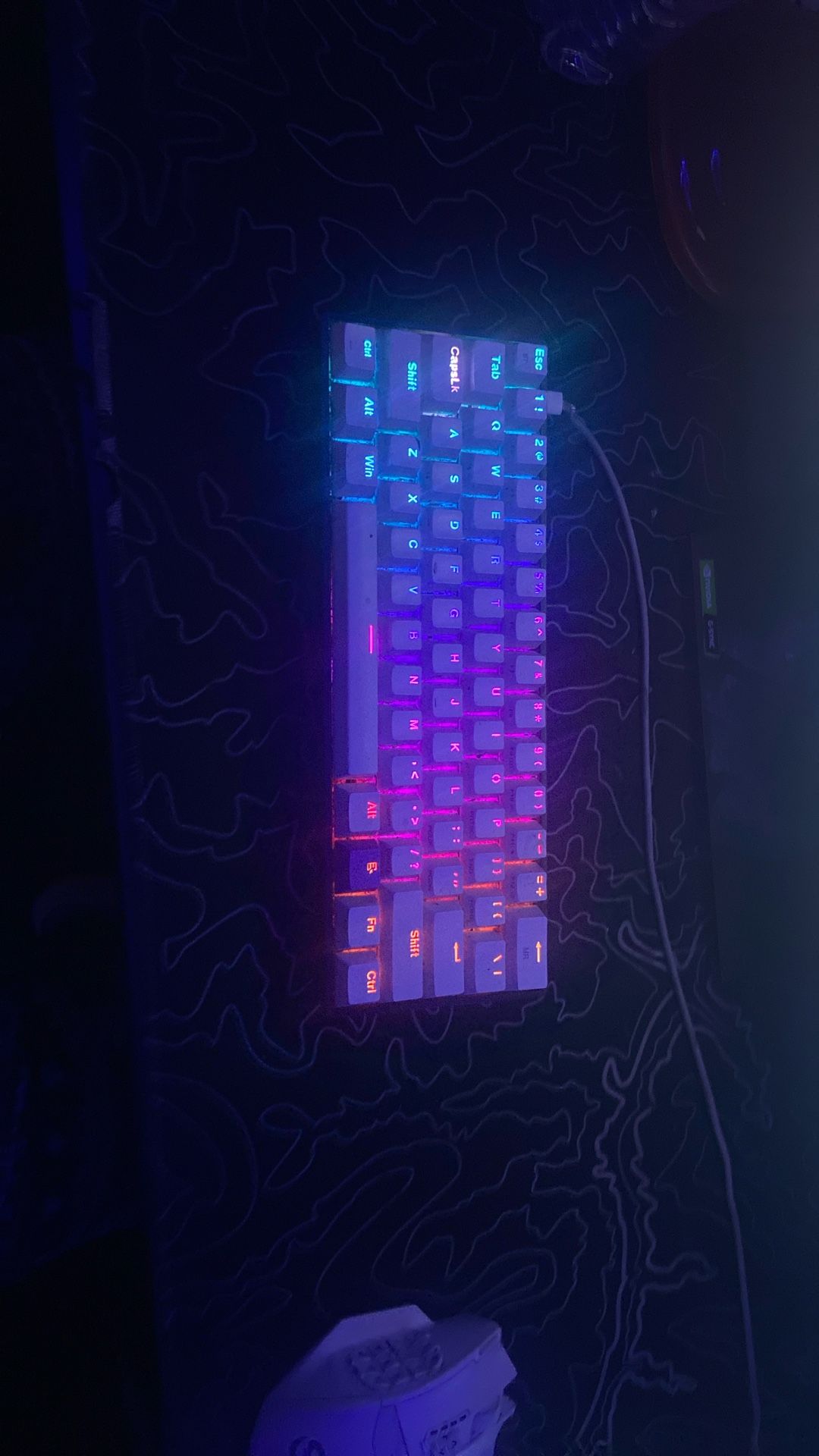 SKYLONG USB C 60% Hotswapable RGB Gaming Keyboard Cherry Reds
