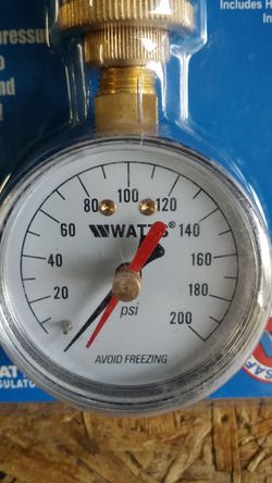 Watts DP IWTG Water Pressure Test Gauge for Garden Hose - Irrigation and Sprinkler PSI