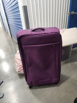 Large Purple Spinner soft side luggage 28-30 inch
