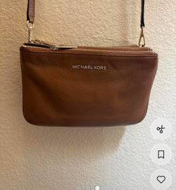 Michael Kors Brown Leather Crossbody Bag