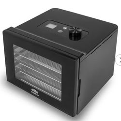 Elite Cuisine Digital Food Dehydrator with 4 Stainless Steel Trays