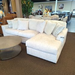 Beautiful Sofa Sectional Sofa White Fabric 