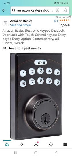 Amazon basic Keyless lock